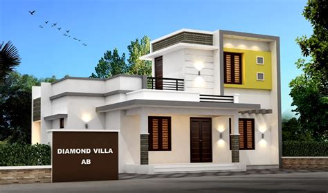 985 Sq Ft 3bhk Contemporary Style Single Storey House And Plan Home