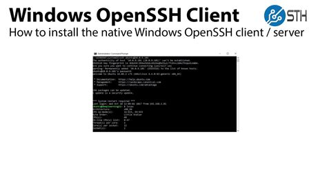 How To Install The Microsoft Windows OpenSSH Client And Server YouTube