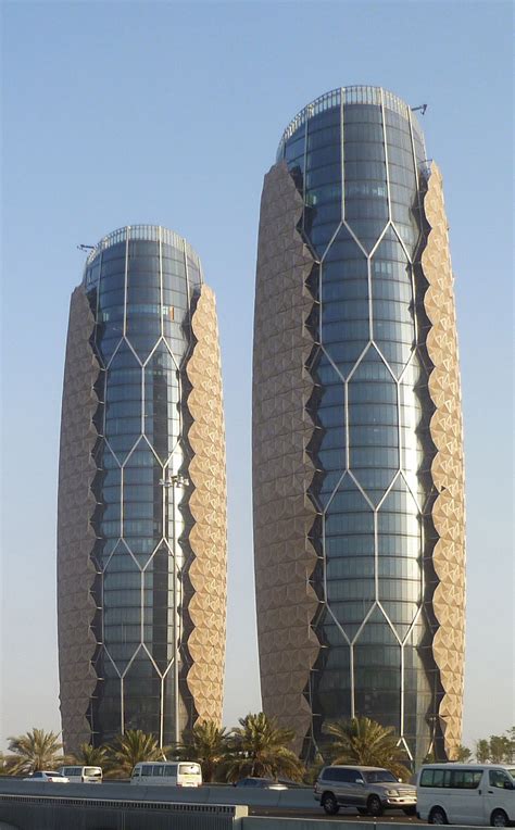Al Bahar Towers By Aedas Abu Dhabi Aka The Hotdog Towers