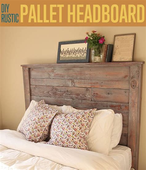 How To Make A Rustic Pallet Headboard Diy Projects Craft