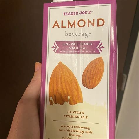 Trader Joes Almond Beverage Unsweetened Vanilla Review Abillion