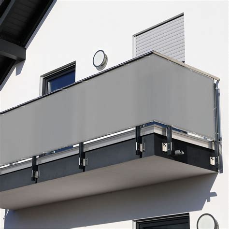 Balkonsichtschutz 600 X 90 Cm Grau Grau Balkon Balkonbespannung Balkon Sichtschutz