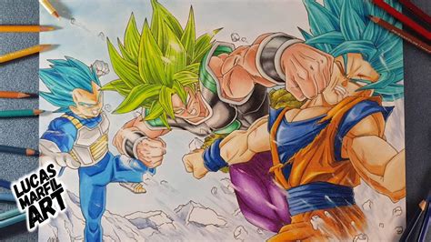 Broly Vs Vegueta Y Goku Dibujos Personajes De Dragon Ball Dibujo De