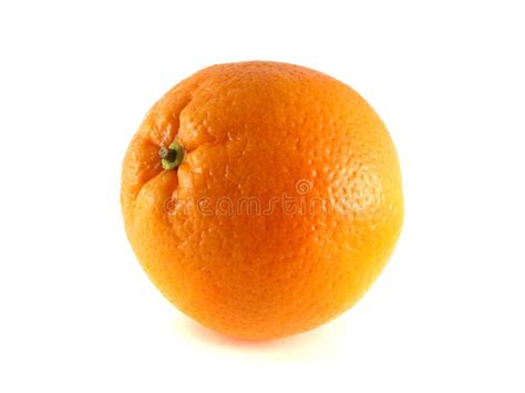 Ripe Orange With Two Sliced Halfs Isolated Stock Photo Image Of