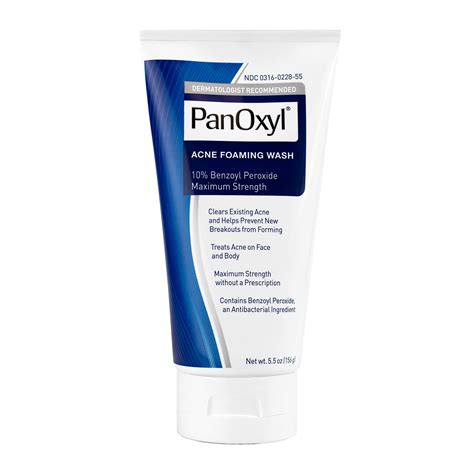Panoxyl Acne Foaming Wash Benzoyl Peroxide 10 Maximum Strength