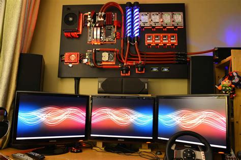 15 Of The Best Pc Builds From Around The Web Wall Mounted Pc Custom