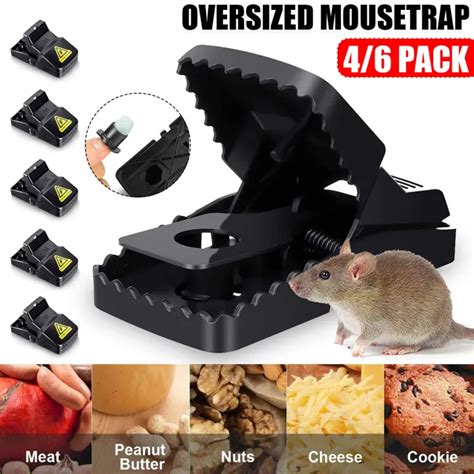 Oversized Pcs Reusable Mousetraps Rat Catching Mice Mouse Traps Mousetrap Bait Spring