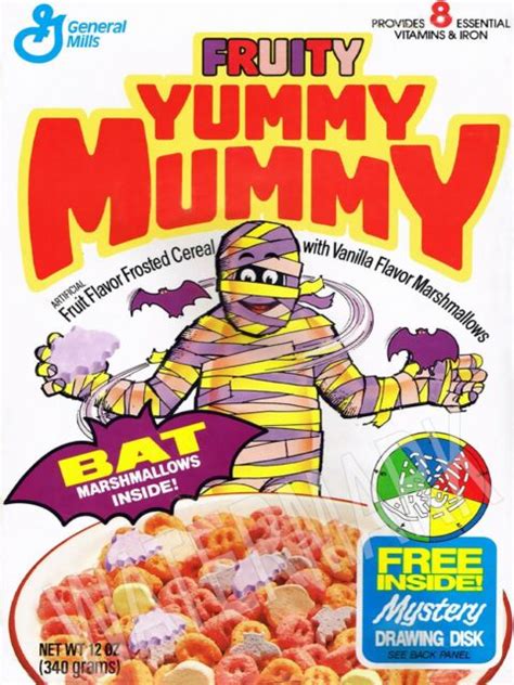 Fruity Yummy Mummy Cereal 1989 High Quality Metal Magnet 3 X 4 Inches 9506 Ebay