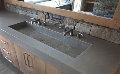 custom concrete bathroom sinks trueform concrete
