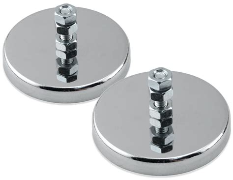 Round Base Magnet With Fastener Bolt And Nut