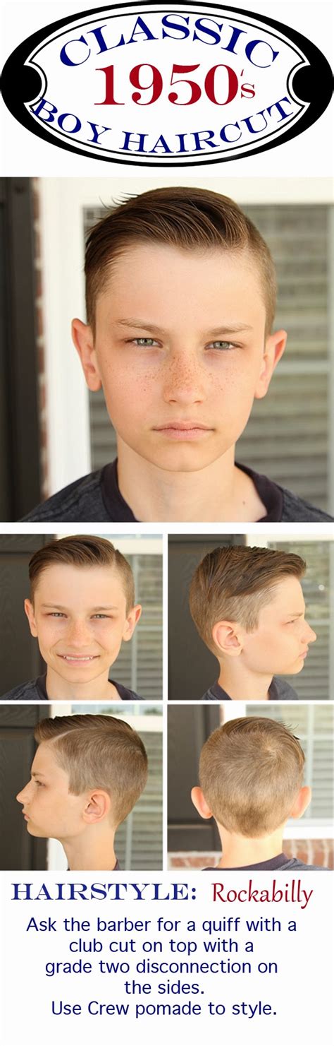 Like Mom And Apple Pie Modern Vintage 1950s Boys Hairstyle