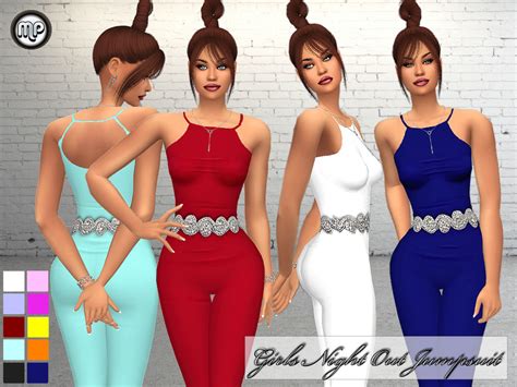 The Sims Resource Mp Girls Night Out Jumpsuit