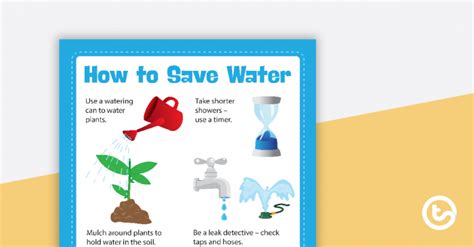 5 Ways To Conserve Water Worksheets 99worksheets