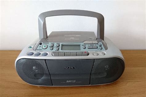 Sony Cfd S03cp Stereo System With Amfm Radio Cassette And Cd Player