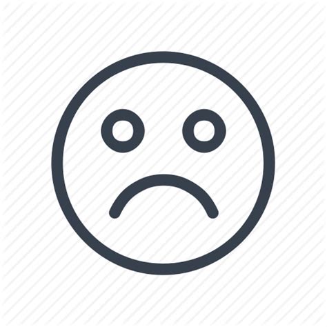 Sadness Face Computer Icons Smiley Clip Art Sad Face Outline Png