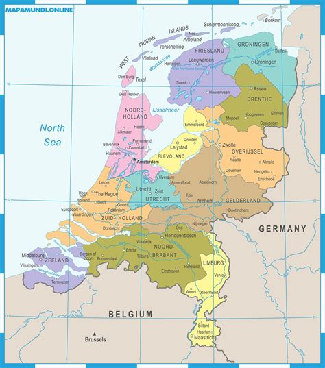 Paises Bajos Mapa | Mapa
