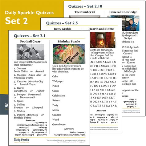 Daily Sparkle Quizzes Set 2 Daily Sparkle