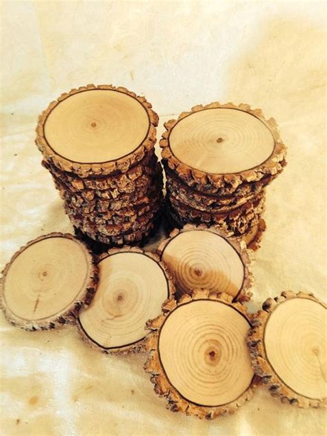 45 Tree Slices Rustic Tree Slices Sanded By Southwoodcreations Rustic