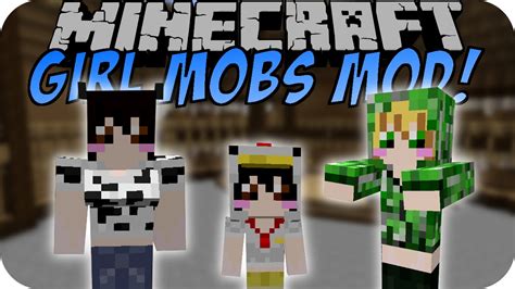 Minecraft Girl Mobs Mod Anime Mobs Deutsch Youtube