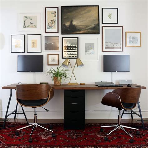 Desks range from the small and cheap variety, to the massive executive desk costing thousands of. Two-person IKEA desk with Lerberg trestle legs and Karlby ...