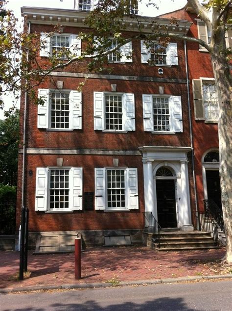 Powel House Philadelphia Pennsylvania 1765 Georgian Colonial