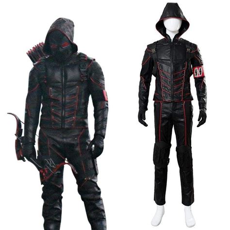 Arrow Dark Arrow Tommy Merlyn Outfit Suit Hood Cosplay Costume Arrow