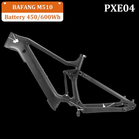 Prox Full Suspension E Bike Frame Bafang E Mountain Bike Carbon Frame
