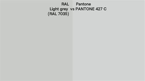 Ral Light Grey Ral Vs Pantone C Side By Side Comparison