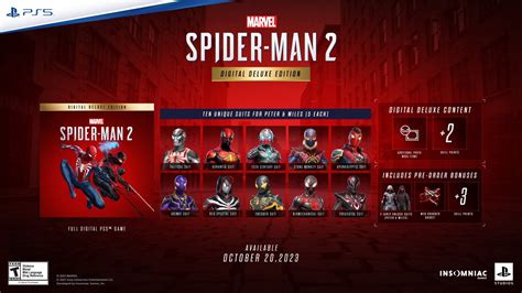 Marvels Spider Man 2 I Costumi Della Digital Deluxe Sono Esclusivi