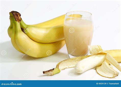 Banana Juice Stock Image Image Of Glass Beverage Tropical 4929139
