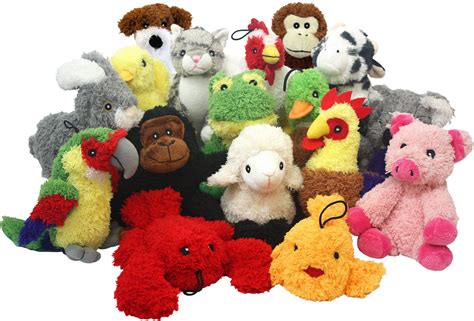 Multipet Look Whos Talking Assorted Animals Plush Dog Toy Character