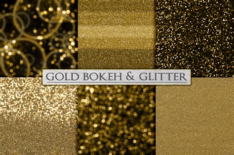 Gold Bokeh And Glitter Backgrounds Textures On Creative Market