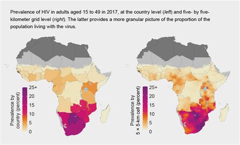 South Africa Hiv Map