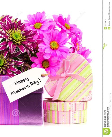 Mothers Day Ts And Flowers Stock Photo Image 39332919
