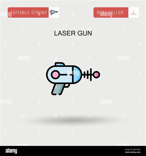 Laser Gun Simple Vector Icon Stock Vector Image And Art Alamy