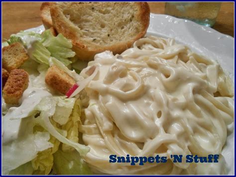 Alfredo sauce without heavy cream may not seem like true alfredo sauce, but the original had butter and parmesan cheese. Snippets 'N Stuff: Easy Homemade Alfredo Sauce