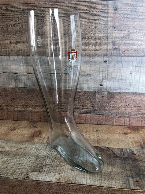 Glass Boot Shaped Beer Glass Etsy Beer Glass Glass Beer