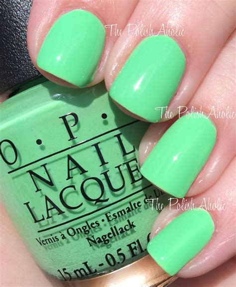 Opi Neons You Re So Outta Lime Gasp Neon Green Nails Green Nail