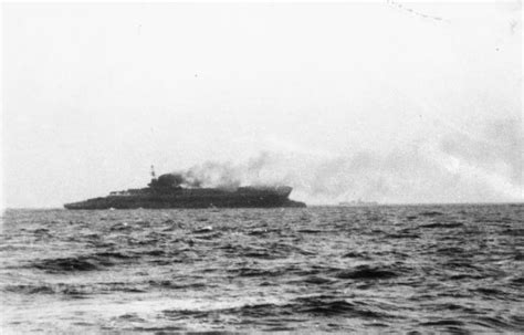 The British Aircraft Carrier Hms Courageous Sinks After Being Hit By