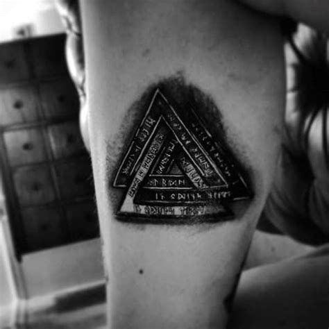 Valknut tattoo by chrisboehler on deviantart. 50 Valknut Tattoo Designs For Men - Norse Mythology Ink Ideas