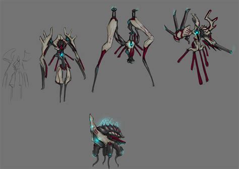 Some Sentient And Warframe Designs Cartoon Character Design Robot