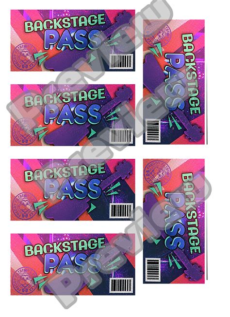 FNAF Backstage Pass Fnaf Security Breach Mega Pizzaplex | Etsy Canada