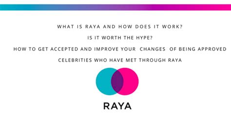 Here's everything you need to know about the app, and how to get invited into the inner circle. Raya Dating App Review and How to Get Accepted