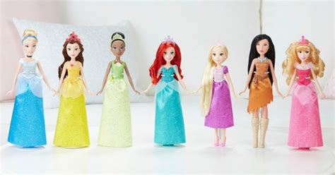 Hot Target 7 Dolls Disney Princess Sparkling Styles 1950