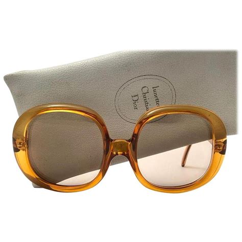 Vintage Christian Dior 843 Amber Translucent Sunglasses Optyl 1960s