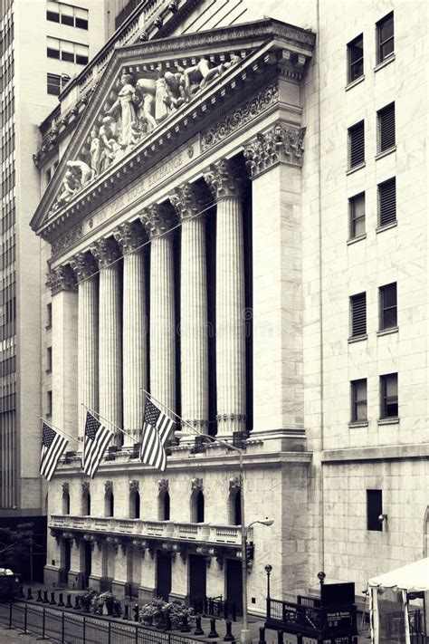 The New York Stock Exchange On Wall Street In New York Editorial Stock