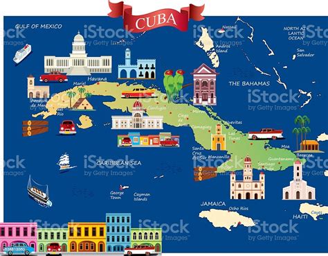 Ilustración De Dibujo Mapa De Cuba Y Más Vectores Libres De Derechos De