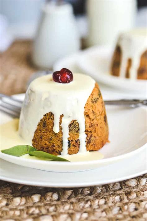 mini christmas steamed puddings the cooking collective