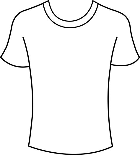Mens T Shirt Template Free Clip Art