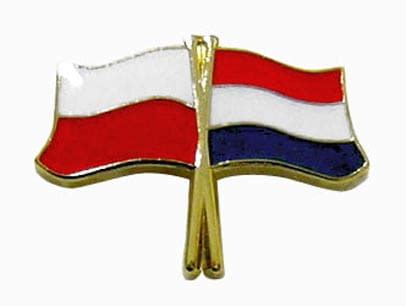 Przypinka, wpinka, pins, znaczek, broszka. Flaga Polska - Holandia Pamiątki z Polski | Souvenirs from ...